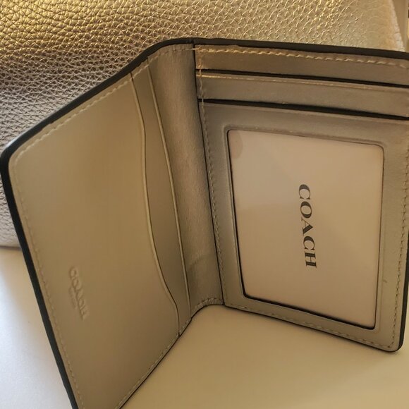 Coach Nora Kisslock Crossbody silver plus matching wallet - Picture 3 of 3